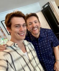 With Nicholas Galitzine