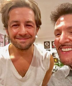 With Michael Angarano