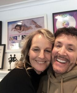 With Helen Hunt