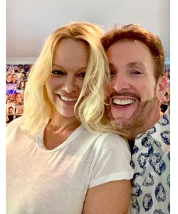 With Pamela Anderson