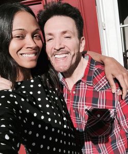 With Zoe Saldana