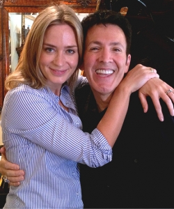 With Emily Blunt (Mary Poppins!)