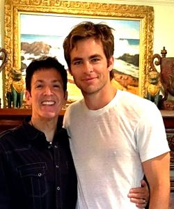 With Chris Pine for Into the Woods