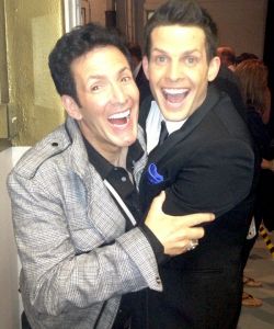 With Clifton Murray from The Tenors - at the Greek Theater
