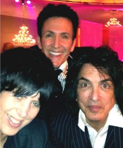 With Paul Stanley and Diane