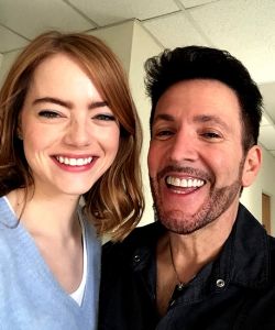 With Emma Stone