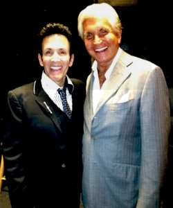With George Hamilton opening night of La Cage