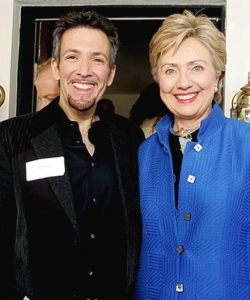 With Hillary Clinton