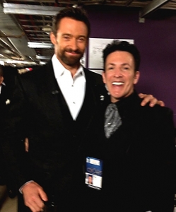 At the 2013 Academy Awards w/ Hugh Jackman