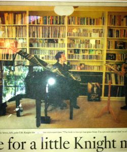 Cover story of TR Knight in the LA TIMES