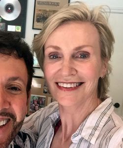 With Jane Lynch
