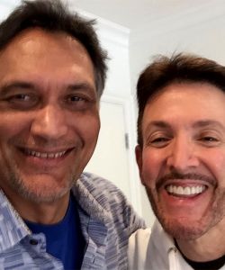With Jimmy Smits