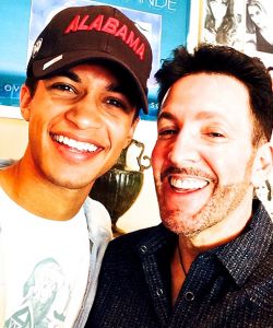 With Jordan Fisher