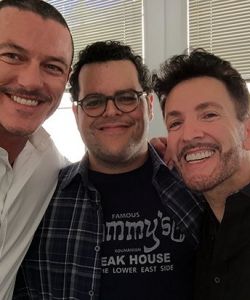 With Josh Gad & Luke Evans