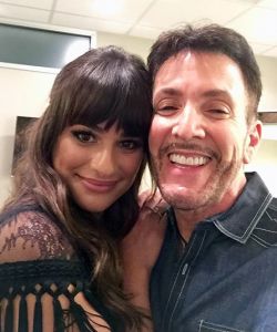With Lea Michele