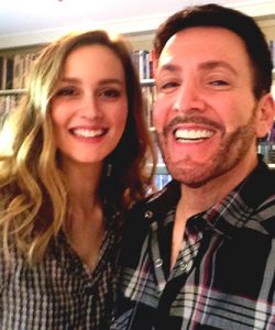 With Leighton Meester