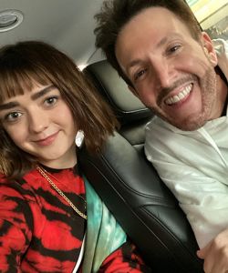 With Maisie Williams