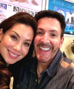 With Natalie Mendoza practicing for "Imelda"