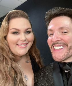 With Chrissy Metz