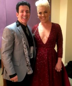 With Pink at 2014 Academy Awards