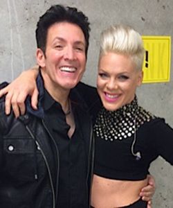 With P!nk pre-show on tour