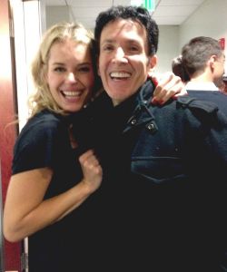 Backstage at the Hollywood Bowl with Rebecca Romijn