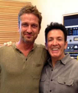 Recording with Gerard Butler