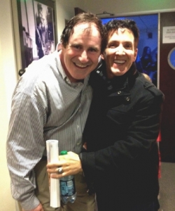 With Richard Kind backstage at the Hollywood Bowl