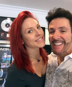 With Sharna Burgess