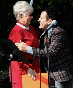 With Shirley Jones at the Festival in my back yard