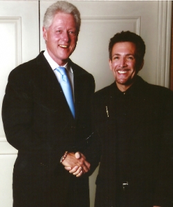 With President Clinton