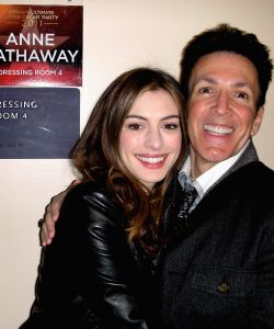 Working with Anne Hathaway at the 2011 Academy Awards